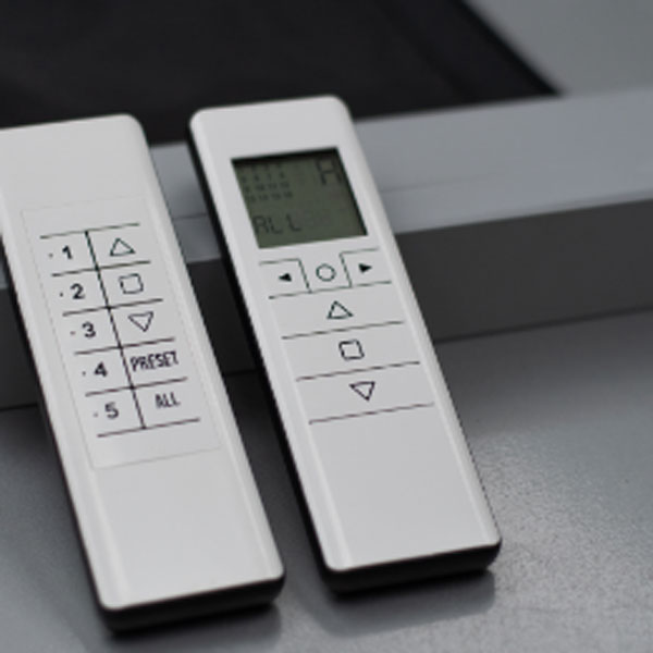 MagnaTrack handheld remotes, 5-channel and single-channel